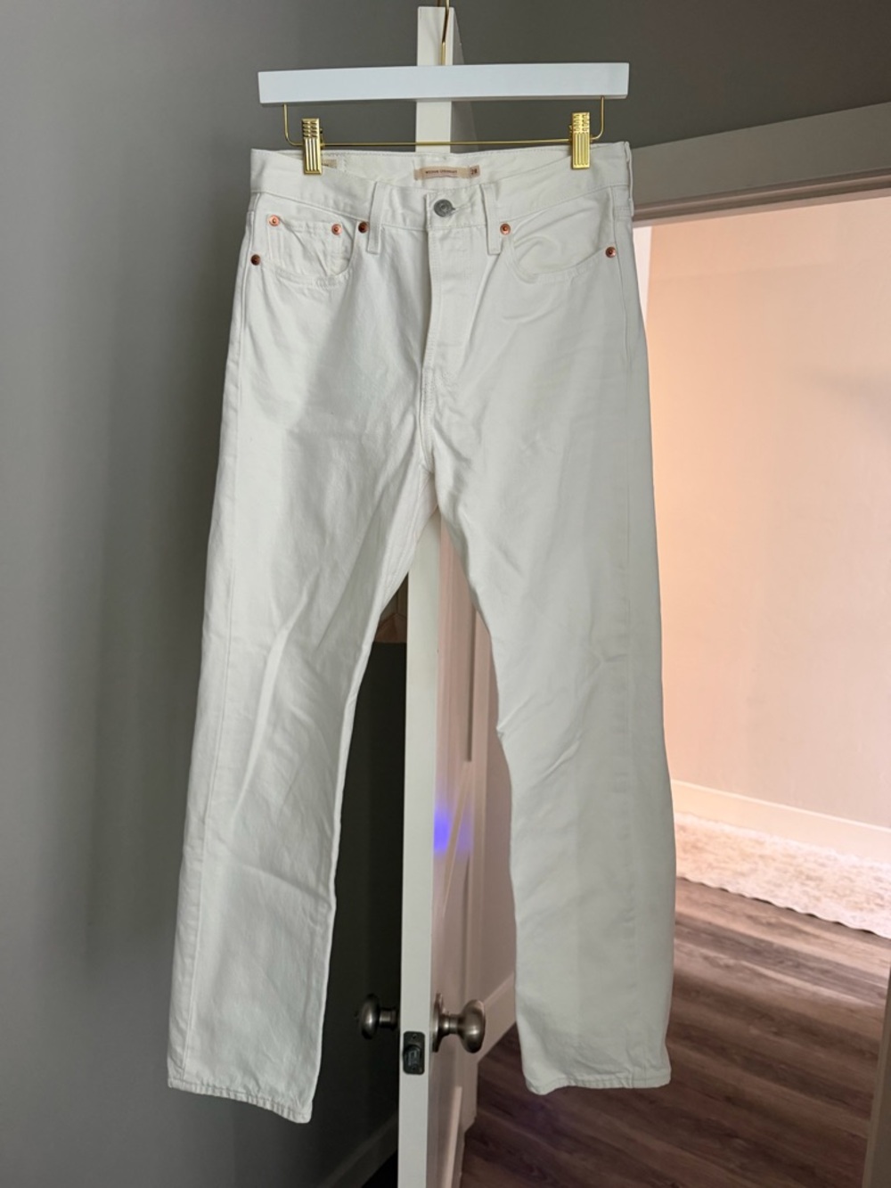 Levi's Women's Straight Leg Jeans in White